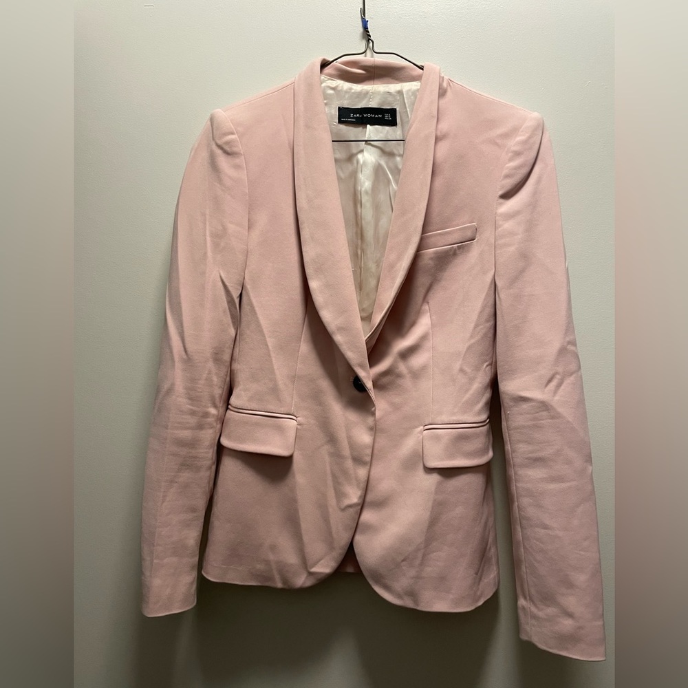 Zara pink blazer